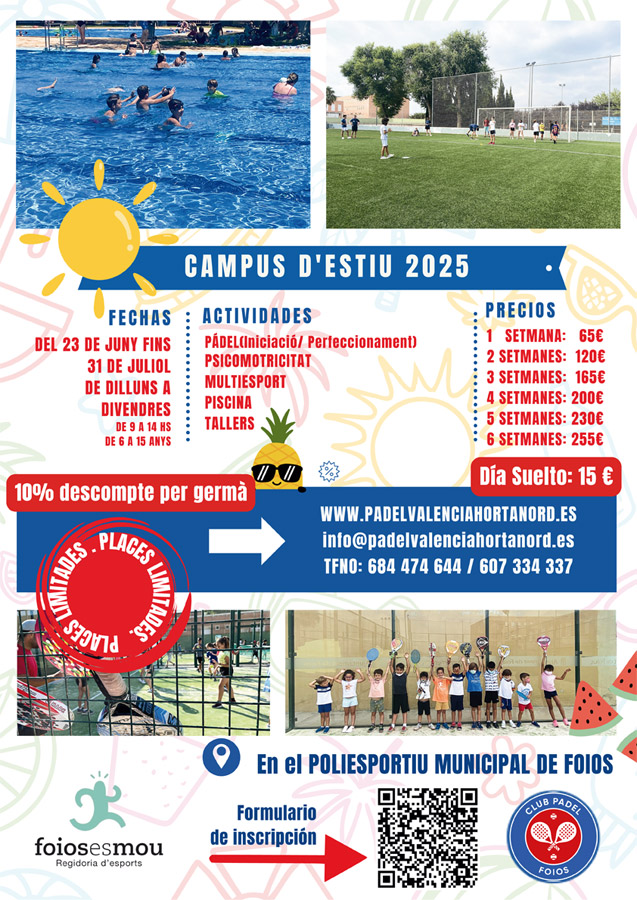 Campus de verano Foios 2025