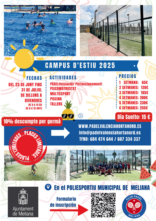 Campus de verano Meliana 2025